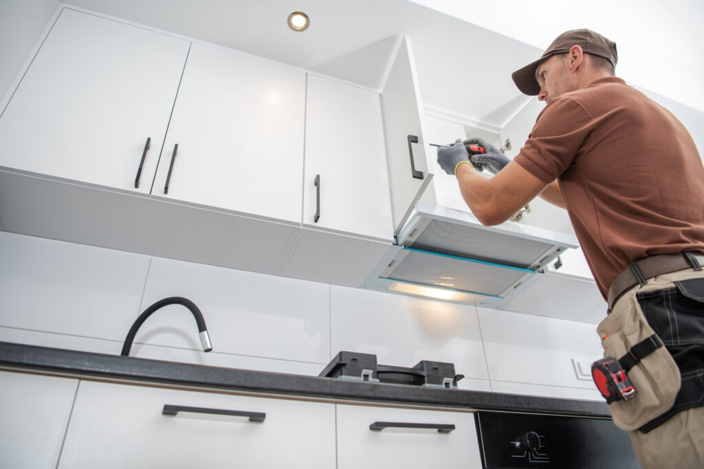Expert kitchen fitting service installing cabinets, worktops and appliances